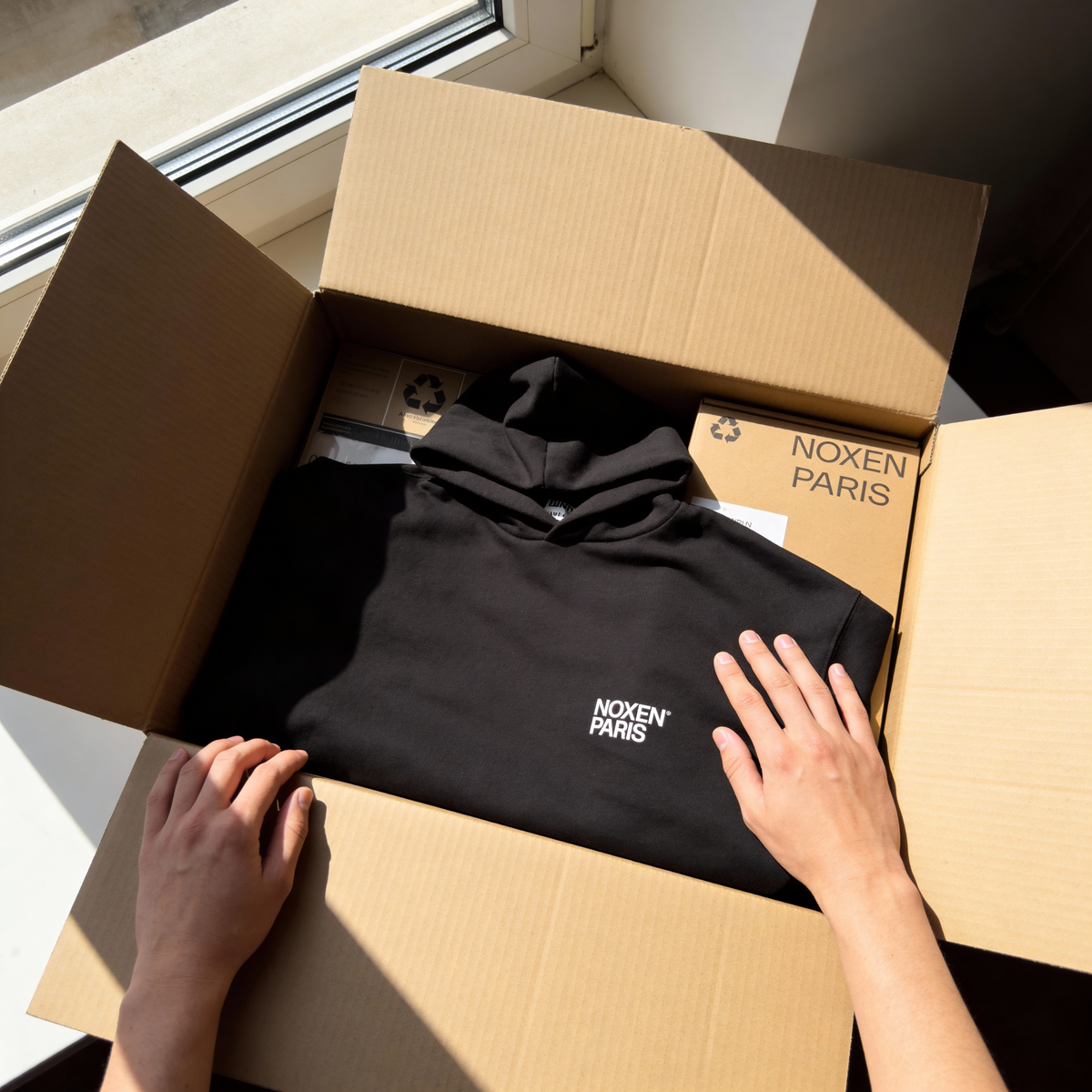 NOXEN Oversized Hoodie — Coton Bio Certifié GOTS